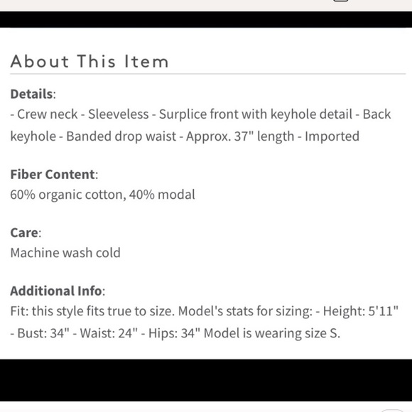 NWT Satva || Surplice Yoga Dress || Size L (runs small) - Picture 5 of 5